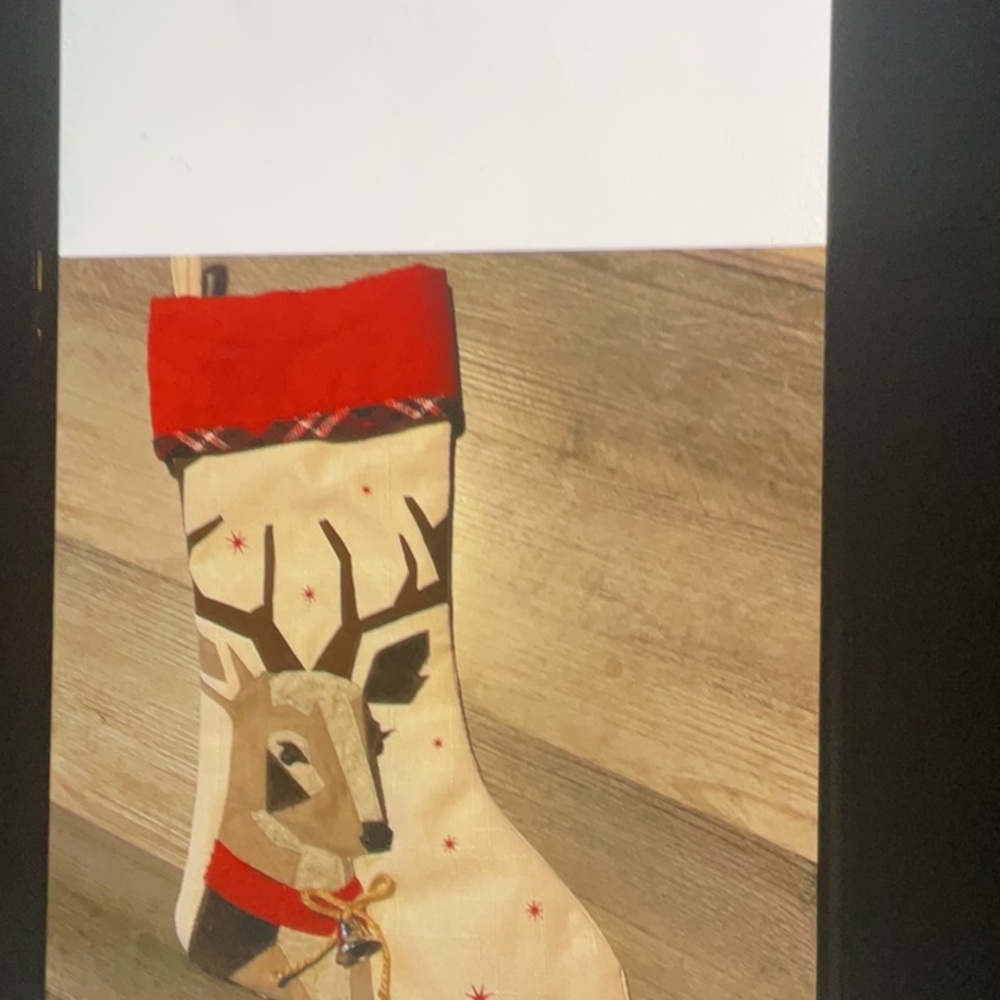 Holiday Christmas Reindeer Stocking